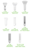 EiKO PL Type A 14.5W Plastic Bulb - Options