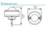 LHSDL001 TCP Daylight Sensor - Dimensions