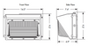 WP5500150 TCP LED Wall Pack - Dimensions