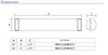 VBBVCL32INBNCCT TCP 32" LED Cylinder Vanity Bar - Dimensions