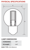 Keystone KT-LED4.5FG16-E26-930-C - Dimensions