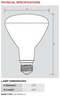 Keystone KT-LED8BR30-850 - Dimensions