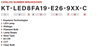 Keystone KT-LED8FA19-E26-927-C - Model