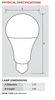 Keystone KT-LED16A21-O-840-3W - Dimensions