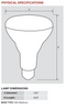Keystone KT-LED13BR40-930 - Dimensions
