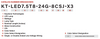 Keystone KT-LED7.5T8-24G-8CSJ-X3 - Model