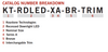KT-RDLED-6A-BR-TRIM - Model
