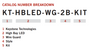 KT-HBLED-WG-2B-KIT Keystone - Model