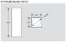 Keystone KT-CYLED-3A-SQ-1-KIT-W - Dimensions