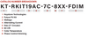 Keystone KT-RKIT19AC-7C-830-FDIM-IP - Model
