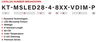 Keystone KT-MSLED28-4-835-VDIM-P - Model