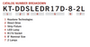 KT-DDSLEDR17D-8-2L-CP Keystone - Model