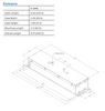XI095C275V054DNF5 Advance Xitanium SR LED Driver - Dimensions