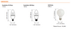 LED4.5CAB/32L/E12/827 NaturaLED (4562) B11 LED Lamp - Dimensions