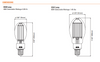 LED30FHID/ED28/EX39/830 NaturaLED (4626) HID LED ED28 Lamp - Dimensions
