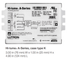 ELDVCF-2Cxx-q Lutron LED Driver + Lamp C-FLEX Conversion Kit - Driver Dimensions