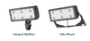 HLF1 LED P5 40K WFL 480 IS PER7 DDBXD  Lithonia Hi-Lumen LED Flood - Mounting