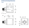 P3277-YB Leviton  - Dimensions