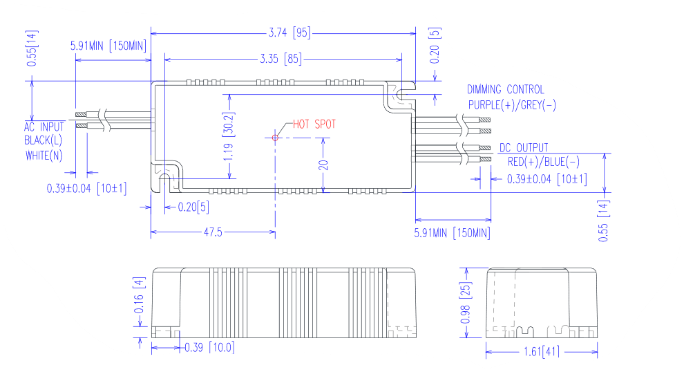 EPtronics LD16W230 24 C0700 TL EPtronics LED Driver | 16W 700mA Dimming