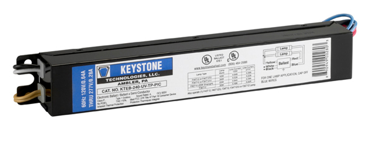 KTEB-240-UV-TP-PIC Keystone Fluorescent Ballast