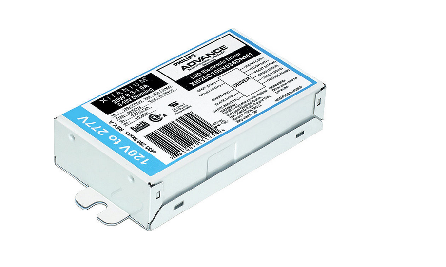 Pilote LED Advance Xitanium X1025C100V036DNM1 - 25W, 18-36VDC, Gradation 0-10V, Neuf Sous Blister