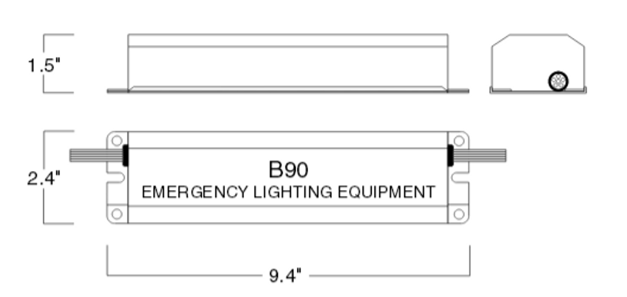 B90 Bodine Emergency Lighting Ballast 500-600 Lumens