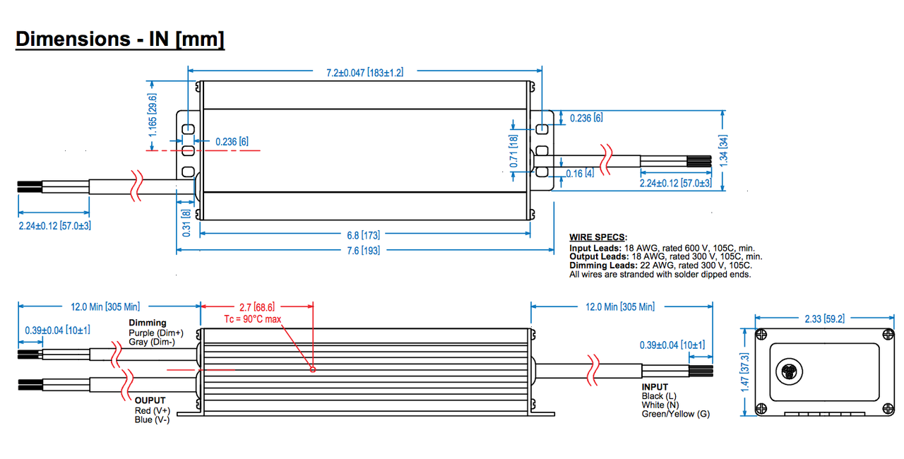 New LEG150W-280-C0530-D Details about   Thomas Research 150W LED Driver - 