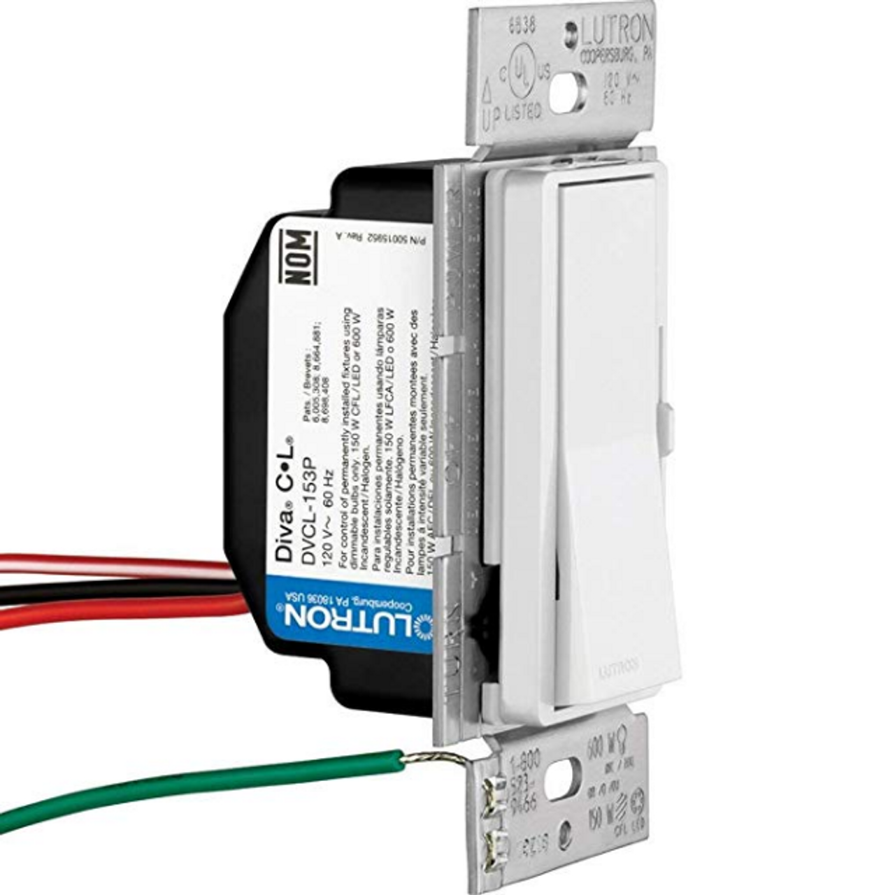 Lutron Maestro MS-Z101-WH dimmer and sesnsor