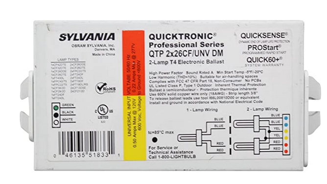 Product image for SYLVANIA QTP-2X26/CF/UNV-DM LO PWR BLST