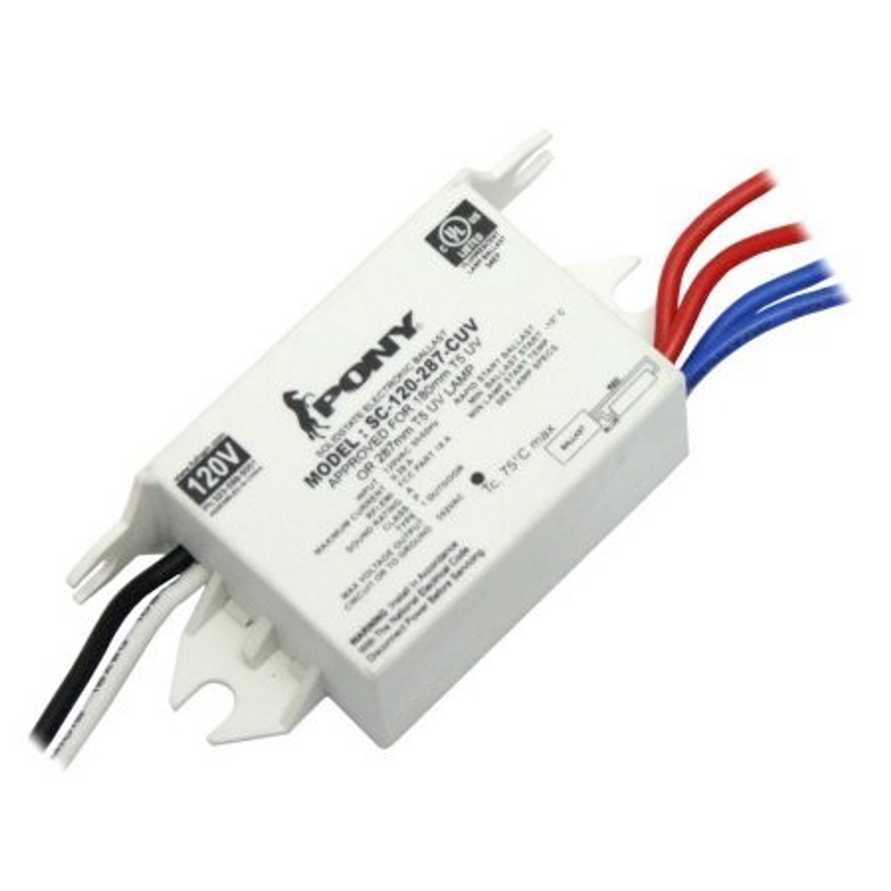 SC-120-287-CUV Fulham Ballast | GPH357T5L 180mmT5UV 287mmT5UV
