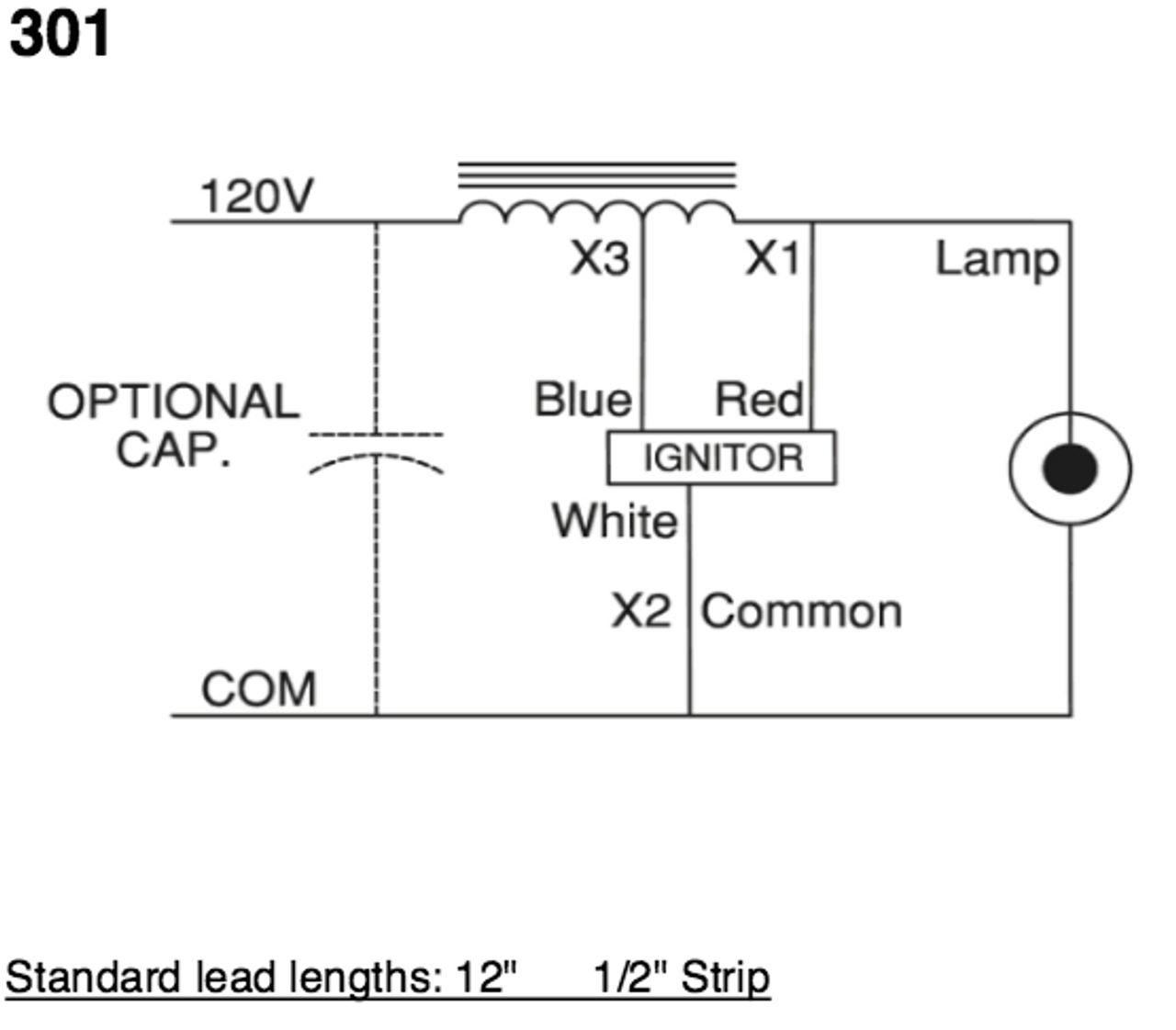 Blu0100a04900 Robertson Hps Magnetic Ballast Kit