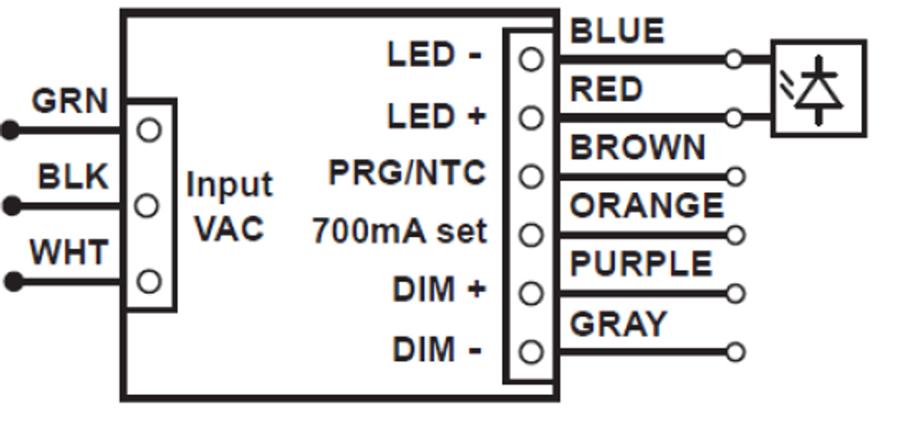 OSRAM Sylvania 40W LED Power Supply OT40W/PRG1400C/UNV/DIM-1 