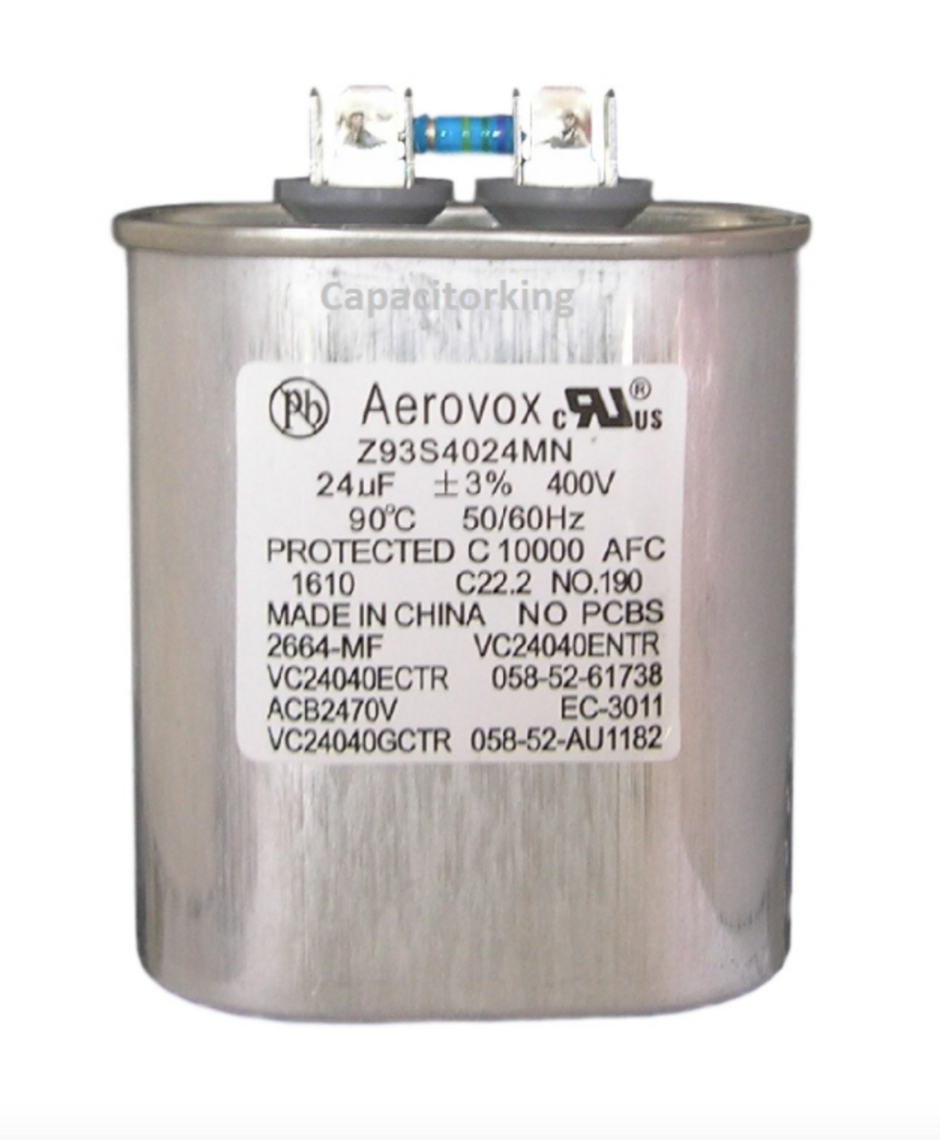 Z93S4024MN (2664-MF) Aerovox Metal Capacitor - 400V 400W 24UF