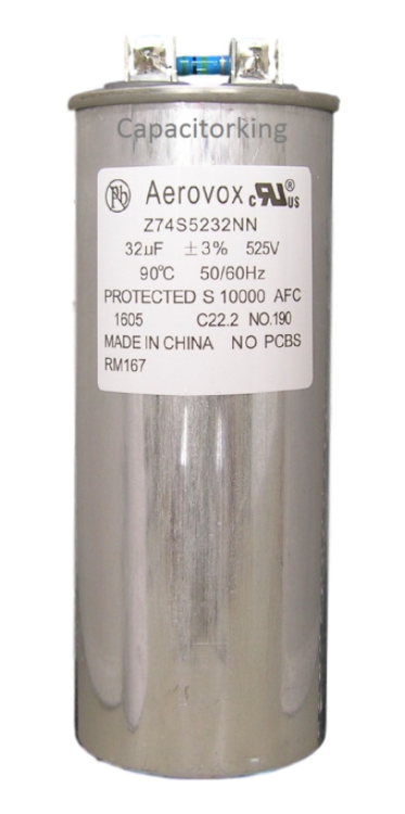 Z74S5232NN Aerovox Metal Halide Capacitor | 525V 1500W 32 MFD Z74S5232NN Aerovox Metal Halide Capacitor | 525V 1500W 32 MFD