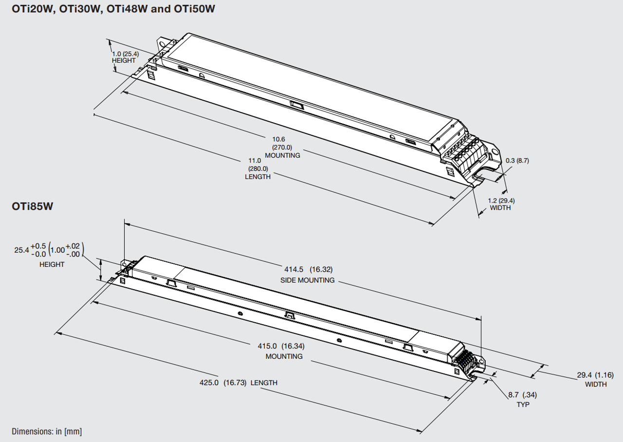 Osram OT50W/PRG1400C/UNV/DIM-1/L AUX Dimmable LED Power Supply 50W 400-1400mA 