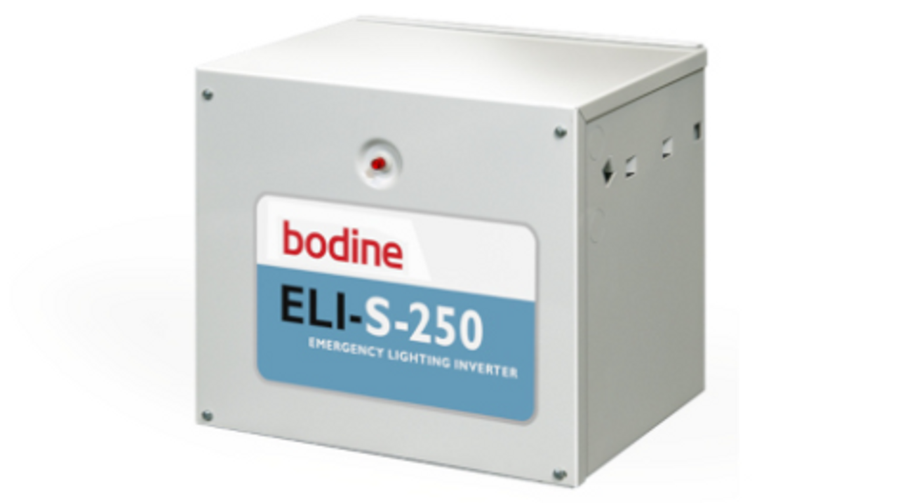 ELI-S-250 CEC Bodine (ELIS250I2UO30ADI2) Emergency Lighting Inverter -  250VA CEC-compliant Self-Testing