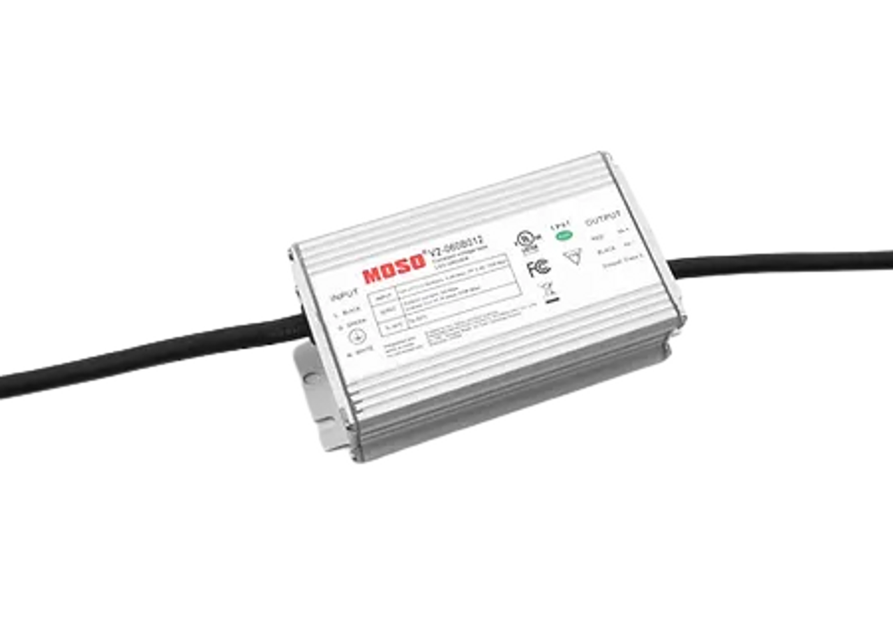 Suri skadedyr effekt V2-060B012 MOSO Constant Voltage LED Driver | 60W 12VDC