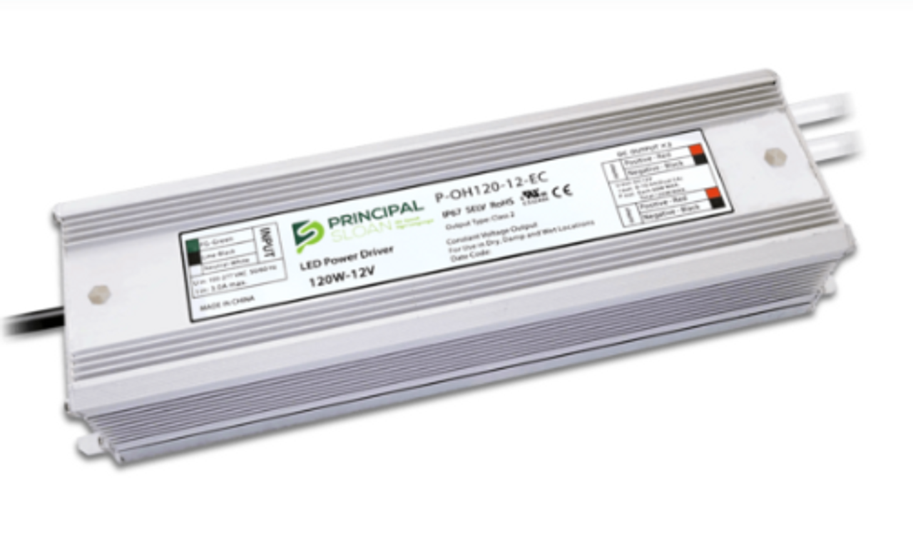 P-OH120-12-EC Principal Sloan Constant Voltage 2-Channel LED Power Supply -  120W (60Wx2) 12V