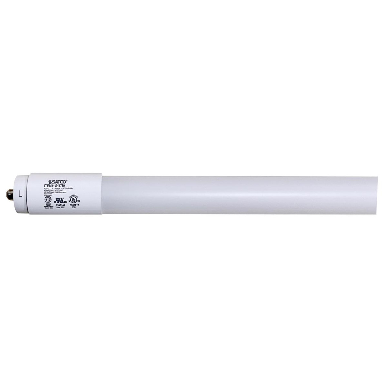 xxT8/LED/xx-CCT/BP/xxx SATCO LED Tube - 14W-38W, 1900-4300L, Fa8, R17d,  Selectable 4000K-6500K