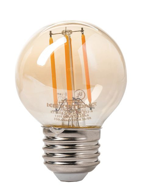 KT-LED4.5FG16-E26-822-A Keystone LED Bulb | 4.5W 350L 2200K