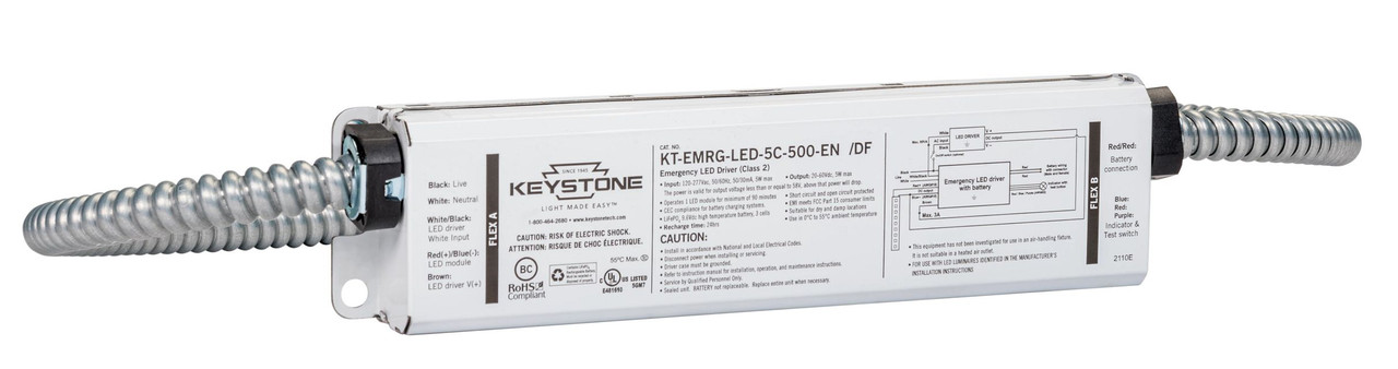 KT-EMRG-LED-5C-500-EN /DF Keystone LED Emergency Backup