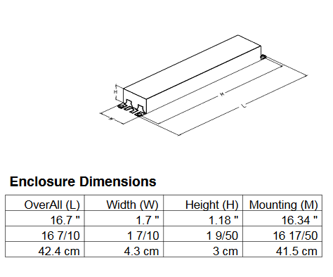 ICN-4S54-90C-2LS-G ADVANCE Fluorescent F54T5HO Ballast