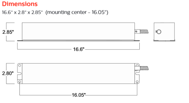 ELI-S-20 Bodine Micro Lighting Emergency Backup Inverter | 20W/25W