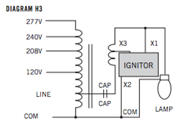 HPS-250A-Q-KIT Wire Diagram