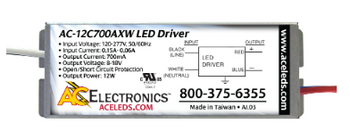 AC Electronics AC-12C700AXW LED Driver - 12W 700mA