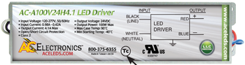 AC Electronics AC-A100V24H4.1 Constant Voltage LED Driver - 100W 24V