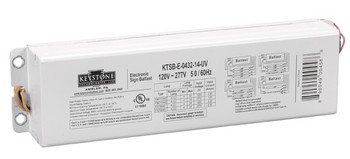 KTSB-E-0432-14-UV Keystone Electronic Sign Ballast