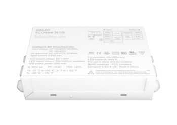 361/S ECOdrive (EC0361S3) eldoLED Programmable Constant Current LED Driver - 30W 0-10V Dimming
