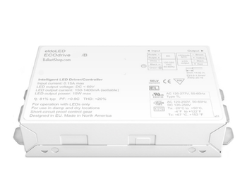 561/B ECOdrive (EC0561B3) eldoLED Programmable Constant Current LED Driver - 50W Analog-dim Square-case Studs