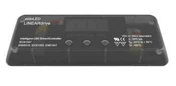 100D eldoLED LINEARdrive Programmable Constant Voltage LED Driver - 100W 12/24V DMX/RDM DC-input